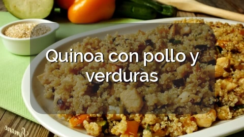 Quinoa con pollo y verduras