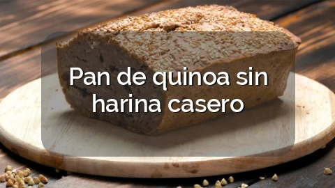Pan de quinoa sin harina casero