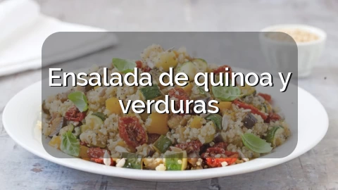 Ensalada de quinoa y verduras