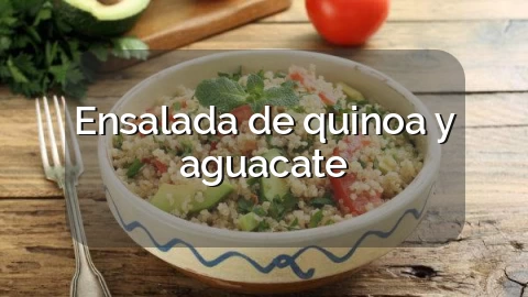 Ensalada de quinoa y aguacate