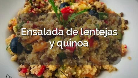 Ensalada de lentejas y quinoa