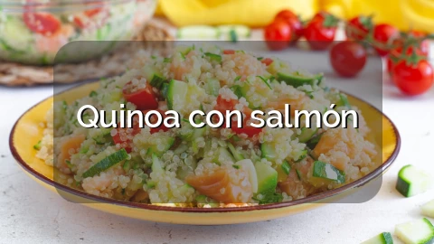 Quinoa con salmón