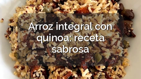 Arroz integral con quinoa: receta sabrosa