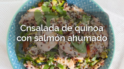Cnsalada de quinoa con salmón ahumado