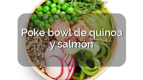 Poke bowl de quinoa y salmón