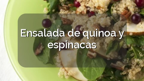 Ensalada de quinoa y espinacas