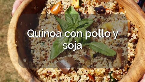 Quinoa con pollo y soja